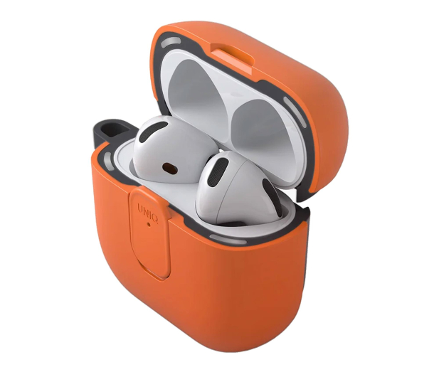 Uniq Etui Clyde do AirPods 4 Lock Case pomarańczowy - 1359225 - zdjęcie 3